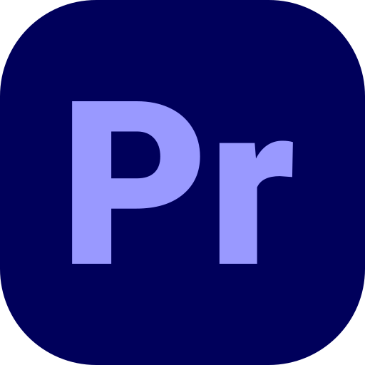 Ícone laranja do Premiere Pro
