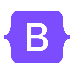 Ícone roxo do Bootstrap