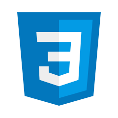 Ícone azul do CSS3