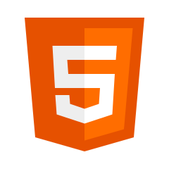Ícone laranja do HTML5